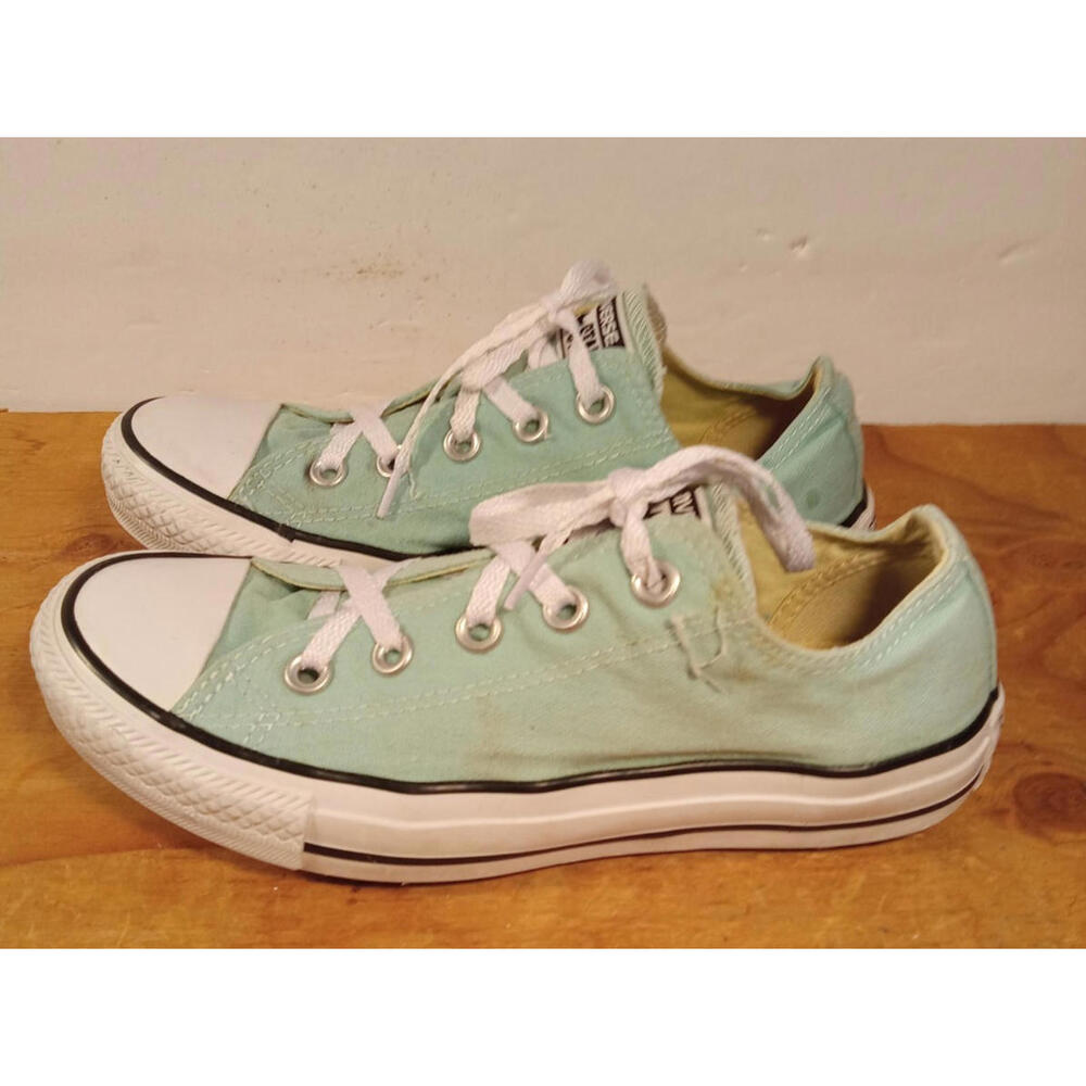 Converse All Star Sneakers Low Shoes Mint Green Women's Size 6 Men 4